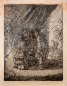 Iston, Pouffamatus, Cracozie e Transmouffe, famosi medici persiani, che esaminano le feci di Dario dopo la battaglia di Arabela da James Ensor