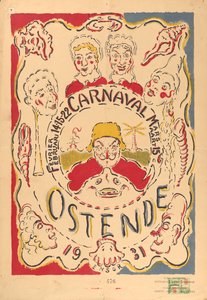 Plakat für den Karneval in Ostende