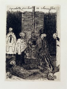 Scheletri che cercano di riscaldarsi da James Ensor