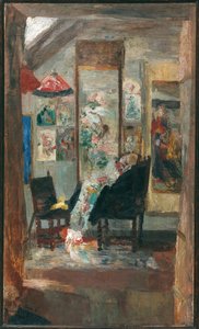 Scheletro che guarda chinoiserie da James Ensor