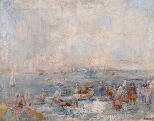 Il carnevale sulla spiaggia da James Ensor