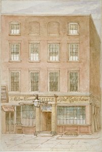 La taverna Mitre, caffè e hotel su Mitre Court, Fleet Street, City of London, 1850 da James Findlay
