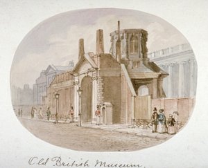 Veduta del vecchio British Museum, Bloomsbury, Londra da James Findlay