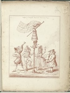 Pagina del titolo della serie Hollandia Regenerata, 1795 da James Gillray (possibly)