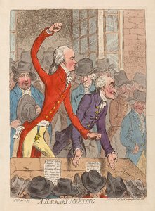 Un incontro di Hackney, pub. 1796 da James Gillray