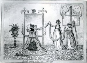 Una signora che si mette il cappello, 1795