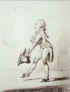 Un maestro di cerimonie, pubblicato da Hannah Humphrey nel 1803 da James Gillray