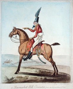 Un personaggio di Newmarket Hill, disegnato sul posto, 18 agosto 1802 da James Gillray