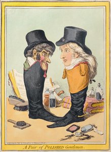 Una coppia di gentiluomini raffinati, pubblicato da Hannah Humphrey nel 1801