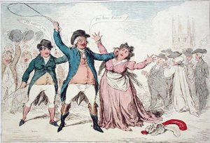 Una Prova dei Sentimenti Raffinati di un Carattere Amabile, recentemente Candidato per una Certa Antica Città da James Gillray