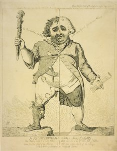 Un Onorevole alias un Sans Coulotte, pubblicato da S.Fores, 1802 da James Gillray