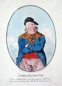 Un vero marinaio britannico, pubblicato da Hannah Humphrey nel 1795
