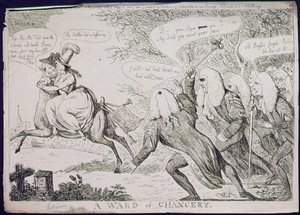 Un Protetto della Cancelleria da James Gillray