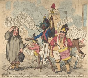 Alecto e il suo seguito, alla Porta di Pandaemonium: o Il sergente reclutatore Enli..., 4 luglio 1791