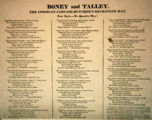 Boney e Talley, La carcassa corsa - Giorno del conto dei macellai, pubblicato da Hannah Humphrey, 1803 da James Gillray