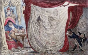 Cartone animato su Napoleone, Paul Barras, Josephine e Mademoiselle de Fontenay, chiamata anche Teresa Cabarrus, detta Madame Tallien