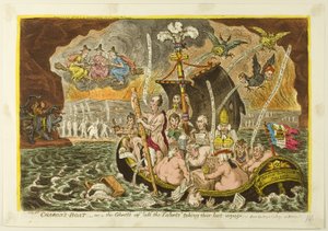 La barca di Caronte da James Gillray