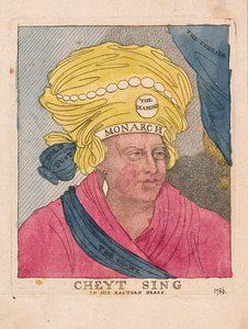 Cheyt Sing nel suo abito orientale, pub. 1786