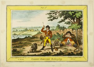 Gli sportivi di Cockney si ricaricano da James Gillray