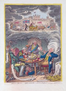 Sogni deliziosi: castelli in aria! - Prospettive gloriose!, pub. 1808