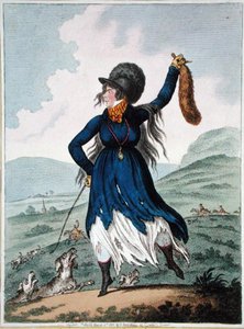 Diana tornata dalla caccia, pubblicato da Hannah Humphrey nel 1802 da James Gillray