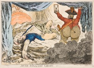 Il fantasma del duca Guglielmo da James Gillray
