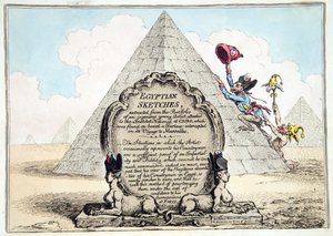 Schizzi egiziani, pubblicato da Hannah Humphrey nel 1799