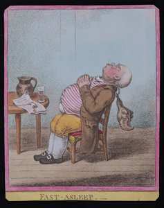 Profondamente addormentato, pubblicato da Hannah Humphrey nel 1806