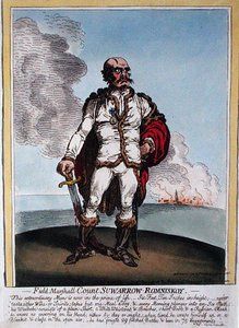 Field-Marshall Conte Suwarrow-Rominiskoy (1729-1800) da James Gillray