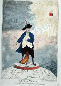 Gloria Mundi, o il diavolo che si rivolge al sole da James Gillray