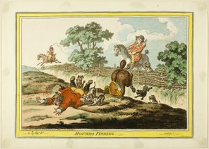 Ricerca dei segugi da James Gillray