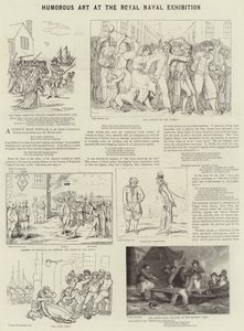 Arte umoristica alla Royal Naval Exhibition da James Gillray