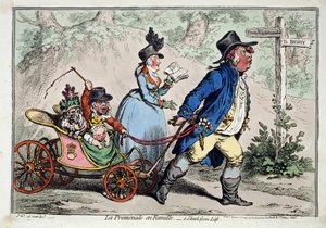 La passeggiata in famiglia da James Gillray