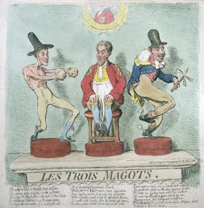 Les Trois Magots, pubblicato da Hannah Humphrey nel 1791