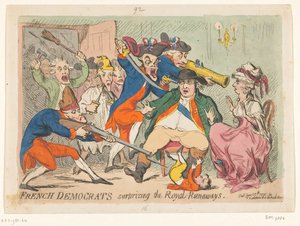 Luigi XVI e Maria Antonietta sorpresi durante la fuga, 1791
