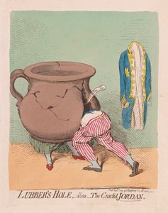 Lubbers Hole, alias The Crackd Jordan da James Gillray