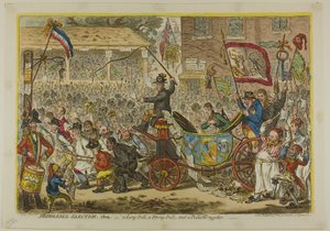 Elezioni nel Middlesex da James Gillray