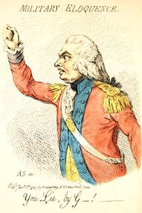 Eloquenza militare (dettaglio) da James Gillray