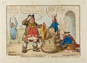 Apertura del bilancio da James Gillray
