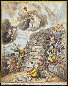 Rovesciamento della Babel repubblicana, pubblicato da Hannah Humphrey nel 1809