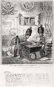 Tavola 4, da La vita di William Cobbett, scritta da lui stesso, pub. da H. Humphrey, 1809 da James Gillray