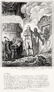 Tavola 5, da La vita di William Cobbett, scritta da lui stesso, pub. da H. Humphrey, 1809 da James Gillray