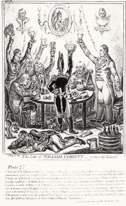 Tavola 7, da La vita di William Cobbett, scritta da lui stesso, pub. da H. Humphrey, 1809