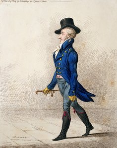 Ritratto di un uomo, pubblicato da Hannah Humphrey nel 1803 da James Gillray
