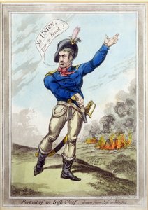 Ritratto di un Capo Irlandese, disegnato dal vivo a Wexford, pub. da H. Humphrey, 10 luglio 1798