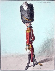 Ritratto di un ufficiale, pubblicato da Hannah Humphrey nel 1800 da James Gillray