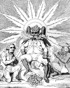 Satana in tutta la sua gloria..., 1792 da James Gillray