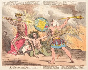 Peccato, Morte e Diavolo, vide Milton da James Gillray