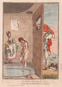 Sir Richard Peggio-di-Sly, esponendo il sedere di sua moglie - Oh vergogna!, pub. 1782