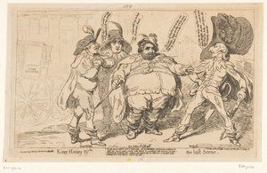 Caricatura su Charles Fox, 1788 (Re Enrico IV. L